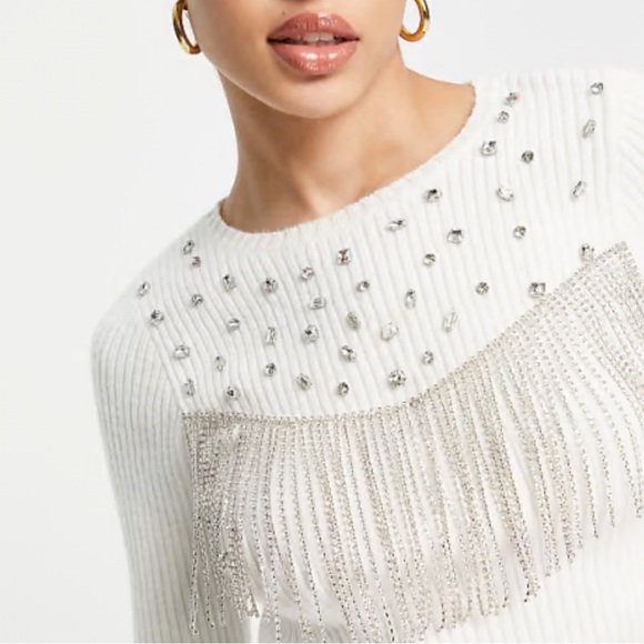 ASOS Rhinestone Sweater - Picture 2 of 7